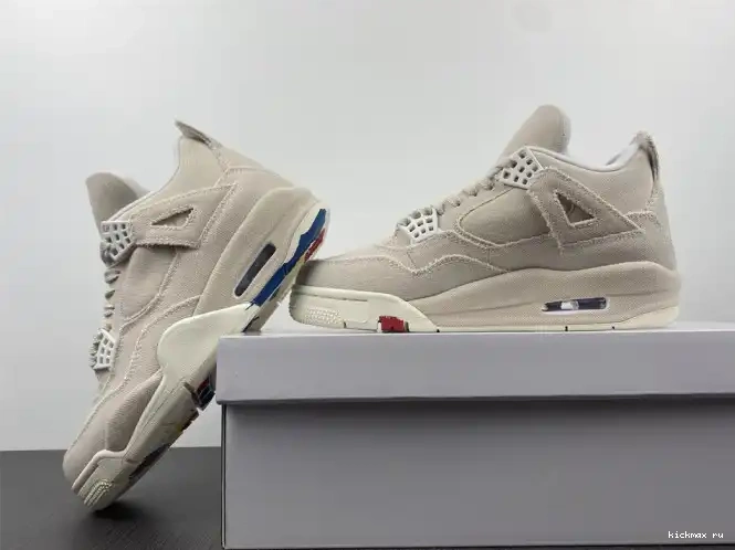 Cheap MAX Retro Canvas Jordan 4 DQ4909-100 Blank (W) 0601